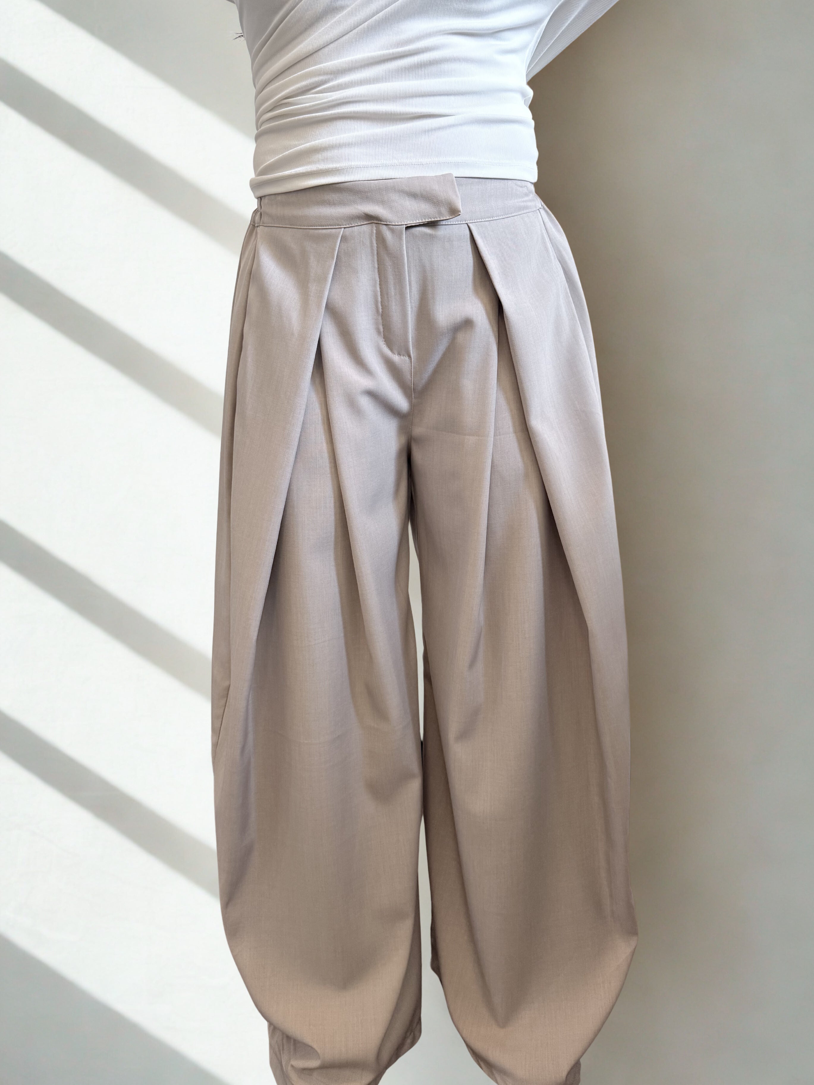 TINA - broek beige